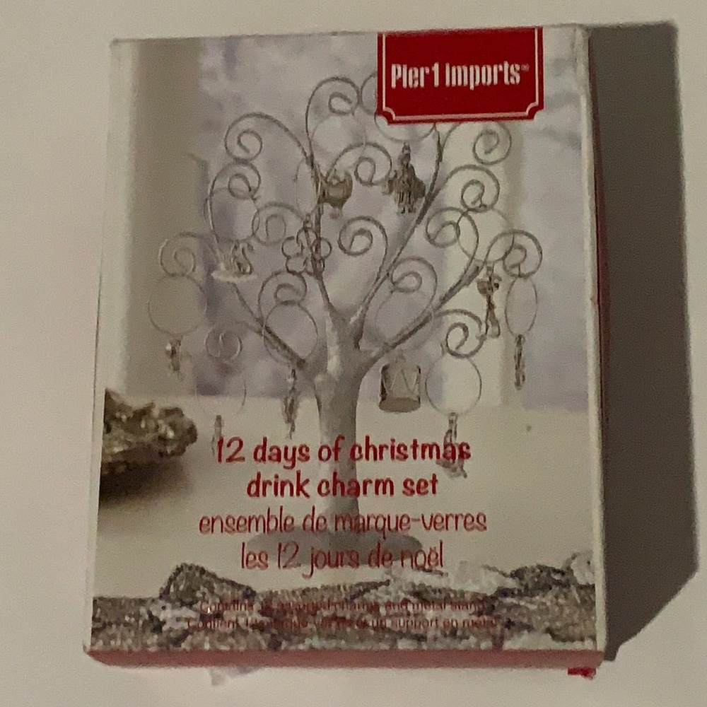 Christmas 12 day drink charm set